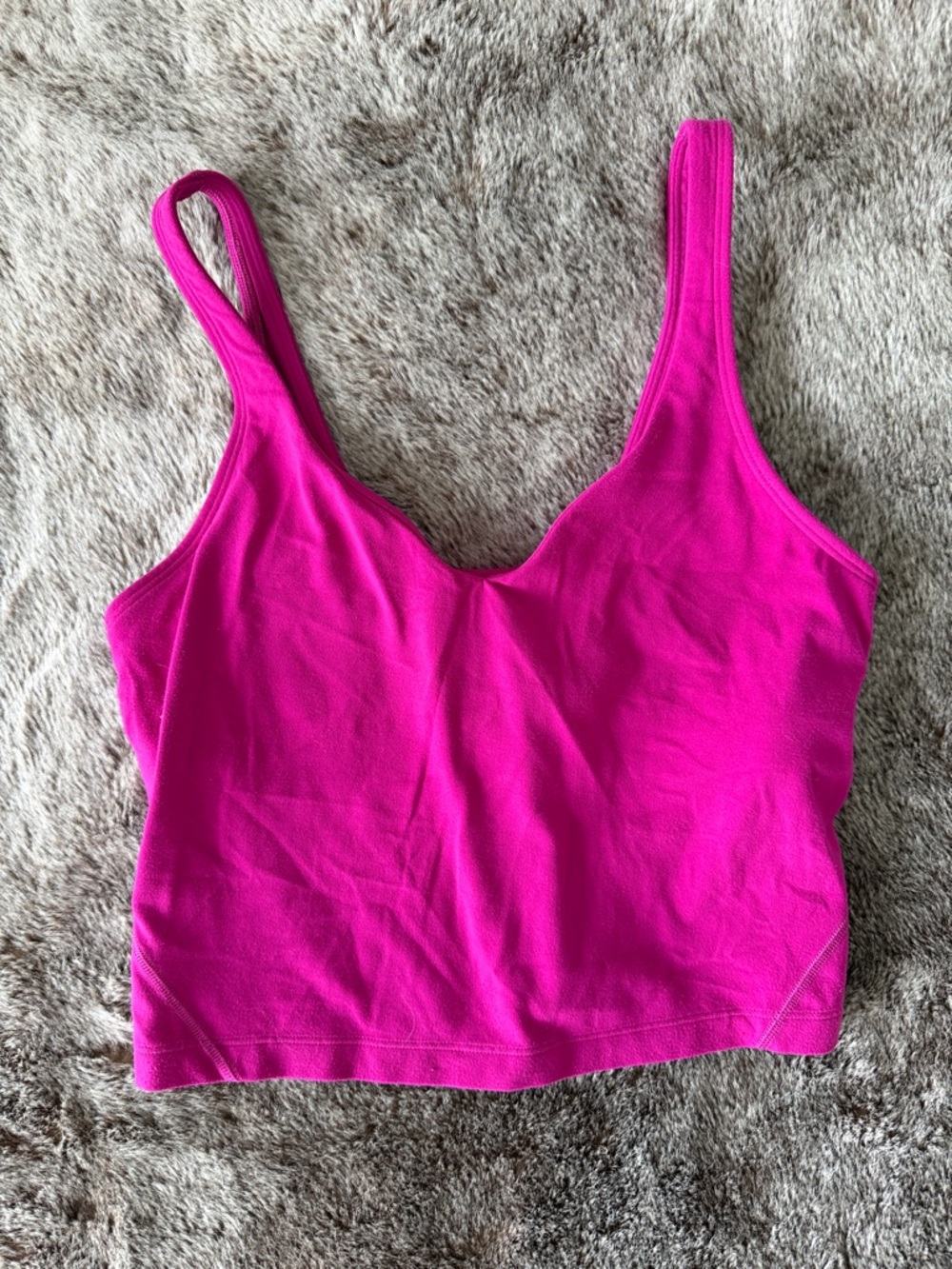 lululemon Fuchsia Cropped Workout Tank 4